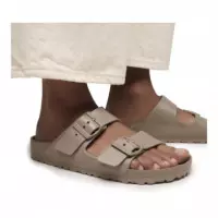 SANDALIA 2 HEBILLAS GOMA TAUPE