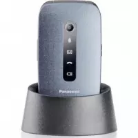 PANASONIC KX-TU550EXC Móvil Senior con Base 4G Azul