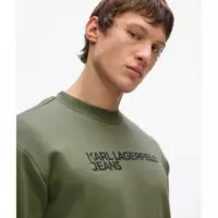 Klj Reg Essential Logo Sweat Beetle  KARL LAGERFELD