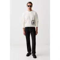 Klj Reg K Logo Sweat Egret  KARL LAGERFELD