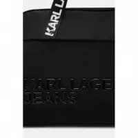 Klj Nylon Gymbag Black  KARL LAGERFELD