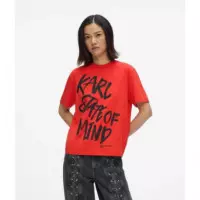 Klj Reg Karlism Tee High Risk Red  KARL LAGERFELD