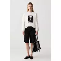 Klj Boxy Karl Kameo Sweat Egret  KARL LAGERFELD