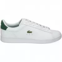Zapatilla Logo Oro Verde Piel Blanco  LACOSTE