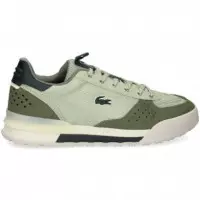 Zapatilla ante Perforado Tejido Verde  LACOSTE