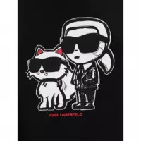 Ikon Sketch Duo T-shirt Black  KARL LAGERFELD