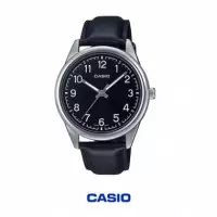 CASIO MTP-V005L-1B4 | Reloj Analógico Negro con Correa de Cuero