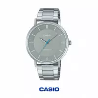 CASIO MTP-VT04D-8E | Reloj Analógico Gris Minimalista de Acero Inoxidable