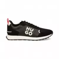 Dep.hugo Lado Piel/ante Negro/blanco  HUGO