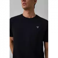 Camiseta GUESS Negra Logotipo Triángulo
