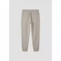 Pantalones de Felpa Carrot Fit en Interlock de Algodón con Logo en Placa Metálica de ANTONY MORATO