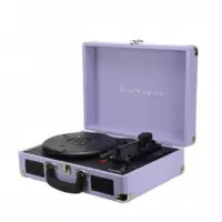 PRIXTON VC400 Tocadiscos LilacPRIXTON VC400 Tocadiscos Maletín con Grabación a Usb, y Salids Aux y Rca Lilac