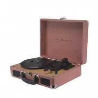 PRIXTON VC400 Tocadiscos Maletín con Grabación a Usb, y Salids Aux y Rca Mocha