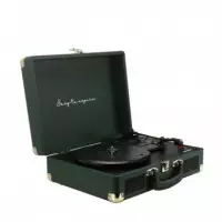 PRIXTON VC400 Tocadiscos Maletín con Grabación a Usb, y Salids Aux y Rca Verde