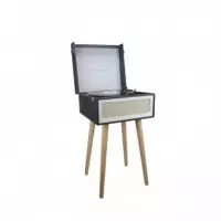 PRIXTON Tocadiscos Detroit Estilo Vintage, Bluetooth, Radio Fm, Salida 3.5MM