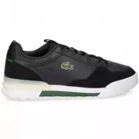 ZAPATILLA ANTE PERFORADO PIEL NEGRO
