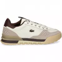 Zapatilla ante Perforado Tejido Blanco  LACOSTE