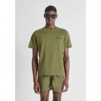 CAMISETA MANGA CORTA VERDE OLIVA