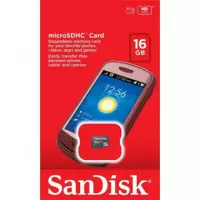SANDISK Tarjeta Memoria Micro SDHC 16Gb HD Clase 4