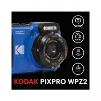 KODAK Camara Digital Compacta Sumergible Pixpro WPZ2 con 2 Baterias y Tarjeta Micro Sd 16GB Azul
