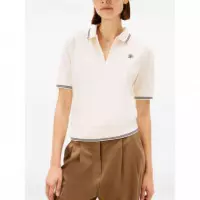 TOMMY HILFIGER - TH SCRIPT LYOCELL ZIP SS POLO - AEF - F|WW0WW47853/AEF