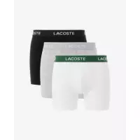 Tripack Boxer Noir/blanc-argent Chine  LACOSTE