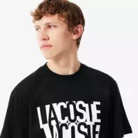 Camiseta C/redondo Logo Noir  LACOSTE
