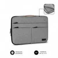 Funda SUBBLIM Air Padding 360 14 Gris (SUBLS-AP36002)