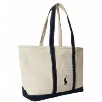 Polo RALPH LAUREN - Pp Icn Tte M-tote-medium - Cream Navy - 405P02124001/CREAM Navy