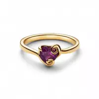 PANDORA Anillo Corazón Morado Sally de Pesadilla Antes de Navidad de Disney 164734C01