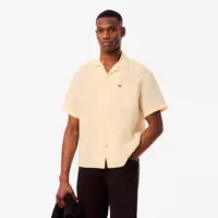 Camisa de corte holgado de lino