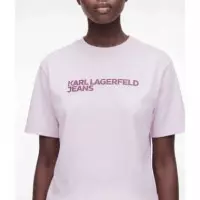 Klj Reg Ss Essential Tee Lilac Snow  KARL LAGERFELD