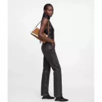 Klj Geo Suede Flap Shb Fur Brown  KARL LAGERFELD