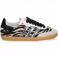 Zapatilla 3 Bandas Plata Pelo Zebra  WEAR ART