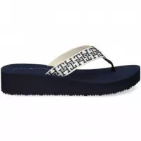 Fitflop Cuña Tira Logo Marino  TOMMY HILFIGER