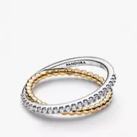 PANDORA Anillo en Plata de Ley y con un Recubrimiento en Oro 164827C01
