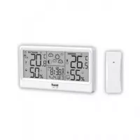 SAMI Estacion Barometrica LD-1124 con Sensor,fase Lunar,calendario,temperatura Interior Exterior,hum