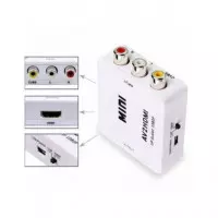 ANDOWL Conversor Salida Av 3 Rca a HDMI Entrada Full HD 1080 QY-V04/QY-V03