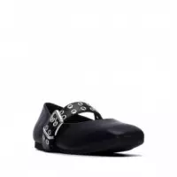 XTI Bailarina con Doble Tira Decorativa 146407-NEGRO