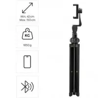 HAMA Tripode con Soporte Movil Smartphone Ii 150  5.8-8.8CM 150CM Mando Blueototh  Rotary 4675