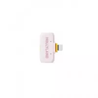 HOLLYLAND Microfono Inalambrico Duo de Solapa Conector Tipo C+adaptador Lightning Lark A1 Rosa