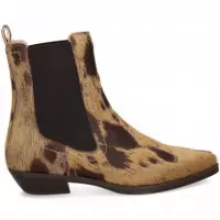 BOTIN COWBOY TOPO PELO BEIGE