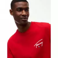 SLIM FIT SIGNATURE GRAPHIC TEE SCARLET F