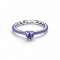 Pandora Anillo de plata de ley con forma de corazón 193088C04
