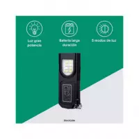 STOCK LIDER Linterna Llavero Led Recargable con Pinza SL11095
