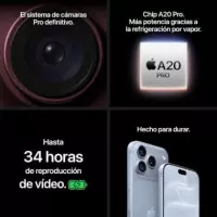 Teléfono Iphone 18 Pro Max 2TB Azul Glacial  APPLE