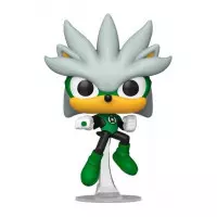 FUNKO Pop Silver Como Linterna Verde Dc's Justice League y Sonic The Hedgehog Exclusivo 592