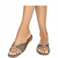 KURT GEIGER - Crystal Strap Flat Mule - 43 - 5853743609/43
