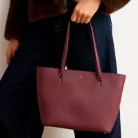 Bolso tote Karly mediano de piel cruzada