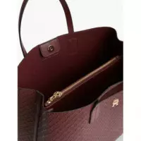 TH ICON SATCHEL MONO OXBLOOD